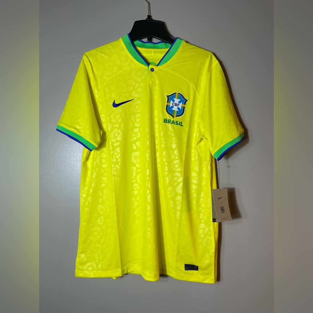 Nike Soccer Brazil National Team Seleção Brasileira Home Jersey Men’s $110